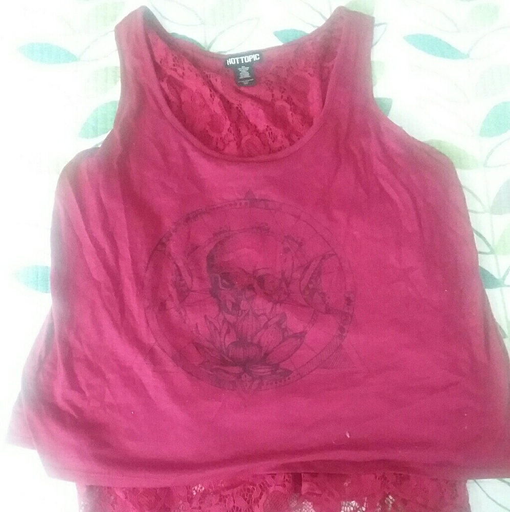 Pink, tank top fashion top Hot Topic